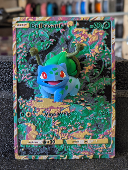 Bulbasaur Full Art – Oversized 3D Pokémon Card