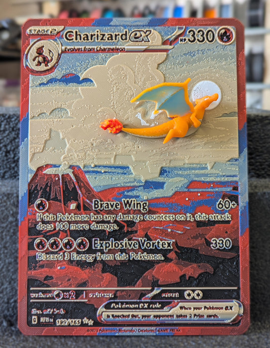 Charizard ex Full Art – Oversized 3D Pokémon Card