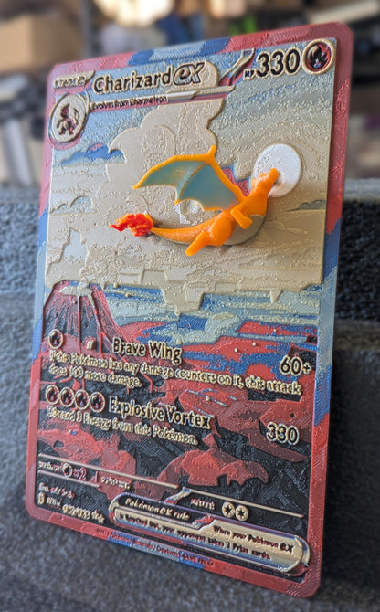 Charizard ex Full Art – Oversized 3D Pokémon Card
