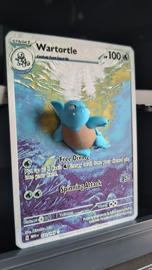 Wartortle Full Art - Oversized 3D Pokemon Card