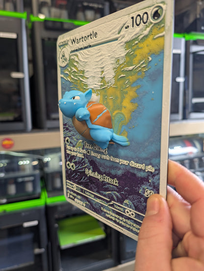 Wartortle Full Art - Oversized 3D Pokemon Card