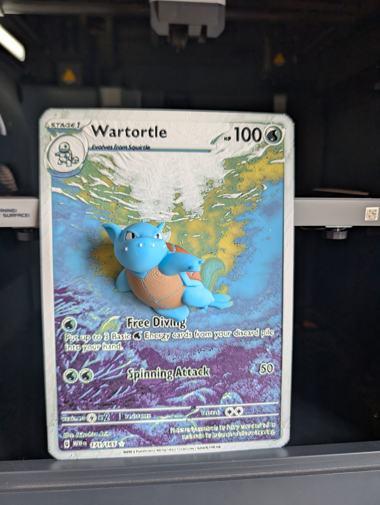 Wartortle Full Art - Oversized 3D Pokemon Card