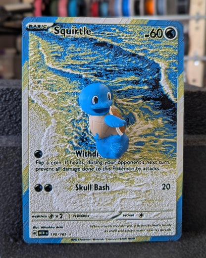 Squirtle Full Art – Oversized 3D Pokémon Card